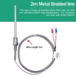 pizza and deck oven spares parts. Temperature Controller Sensor 6"inch , pizza & deck oven Thermocouple Probe, Thermocouple 0-400℃, Temperature Sensor. Pipe Thread Temperature Sensor Probe Two Wire Temperature Controller - Image 2